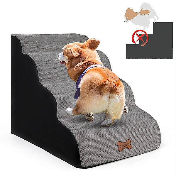CALIYO Hunderampe Hundetreppe 3 Schichten Haustiertreppe günstig online kaufen