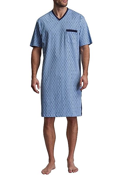 GÖTZBURG Nachthemd GÖTZBURG Herren Nachthemd blau bedruckt (1-tlg) günstig online kaufen