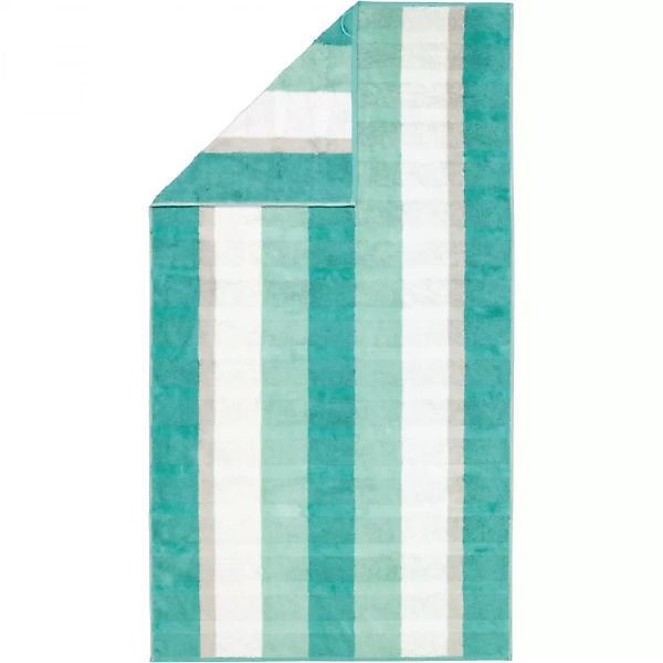 Cawö Handtücher Noblesse Stripe 1087 - Farbe: smaragd - 44 - Duschtuch 80x1 günstig online kaufen