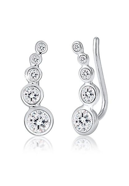 Elli Paar Ohrstecker Ohrklemme Earclimber, mit Kristallen von Swarovski® günstig online kaufen