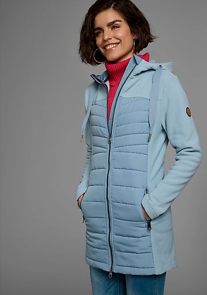 KangaROOS Langjacke mit Kapuze Hybridjacke - Fleecejacke mit wattierten Ber günstig online kaufen