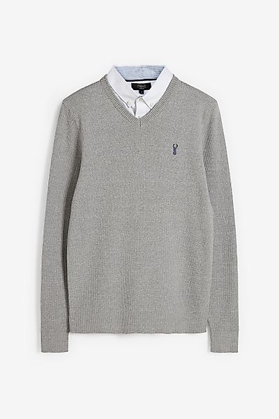 Next 2-in-1-Pullover Pullover mit Hemdkragen (1-tlg) günstig online kaufen