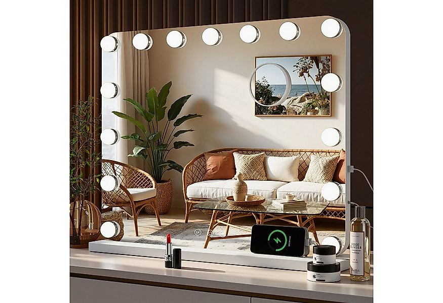 TLGREEN Schminkspiegel mit beleuchtung,50x40/58x46/80x60 Spiegel, (50x40cm, günstig online kaufen