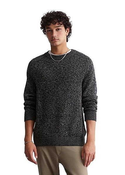 Marc O'Polo DENIM Rundhalspullover lebendiger Bicolor-Effekt günstig online kaufen