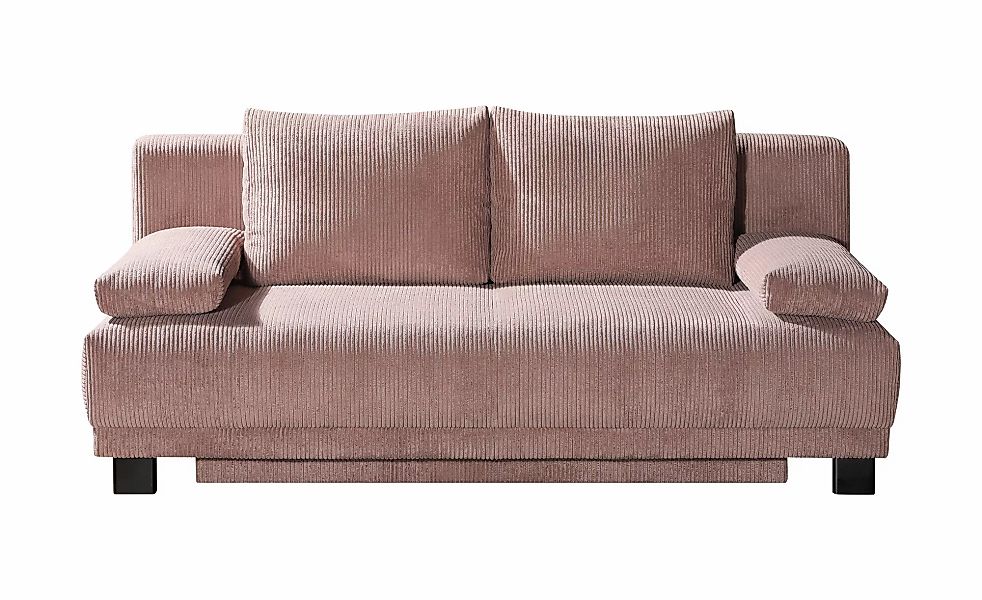 Schlafsofa aus Cord Luna ¦ rosa/pink ¦ Maße (cm): B: 200 H: 89 T: 96.0 Pols günstig online kaufen