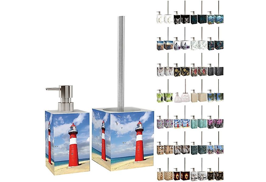 Sanilo Badaccessoire-Set mit Motiv, viele schöne Seifenspender und WC Bürst günstig online kaufen
