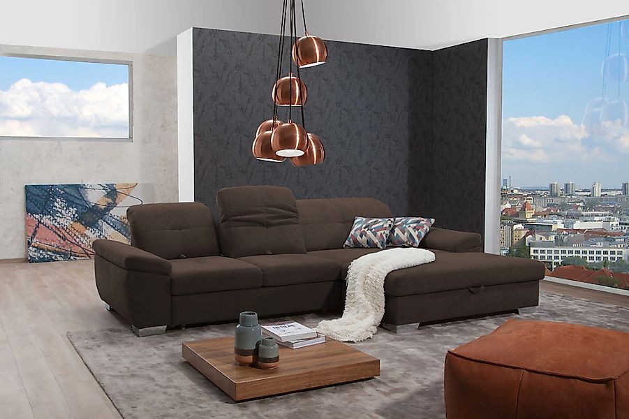 alina Ecksofa »Tessa« inkl. Sitztiefenverstellung, wahlweise mit Bettfunkti günstig online kaufen