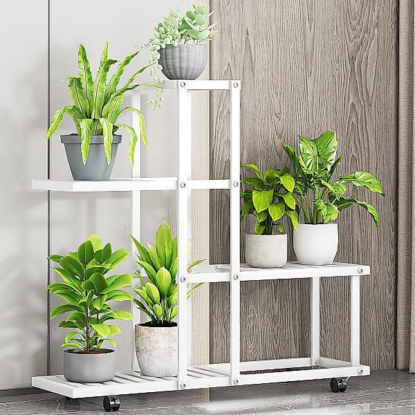GarveeMore Blumenständer BlumenstäNder Mit Rollen, PflanzenstäNder günstig online kaufen