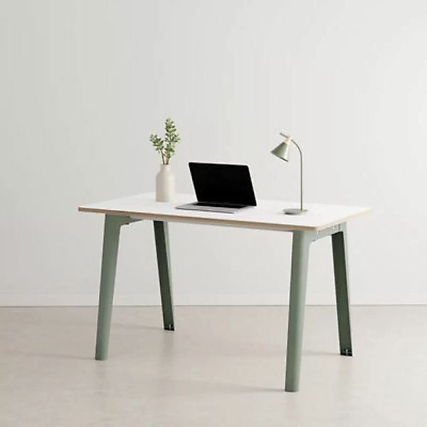Schreibtisch New Modern plastikmaterial grau / 130 x 70 cm - Schichtstoff - günstig online kaufen