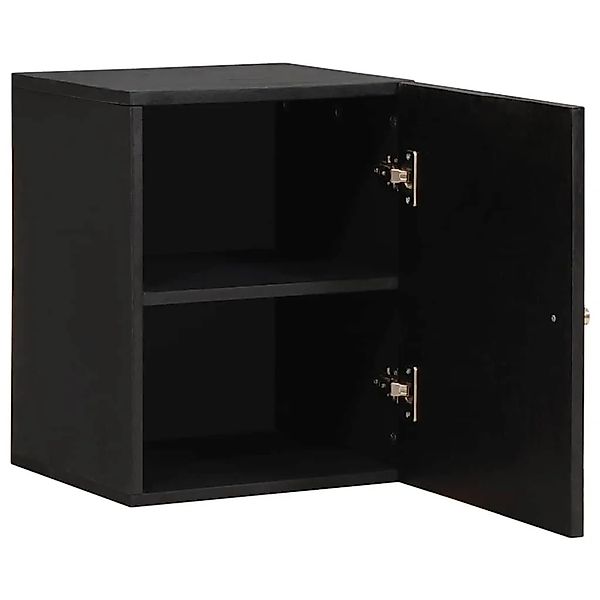 vidaXL Wandschrank mit Tür Schwarz 38 x 33 x 48 cm Massivholz Mango 4018828 günstig online kaufen