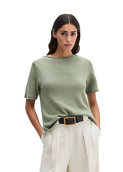 Marc O'Polo Kurzarmpullover regualr fit, mit Rollkanten günstig online kaufen