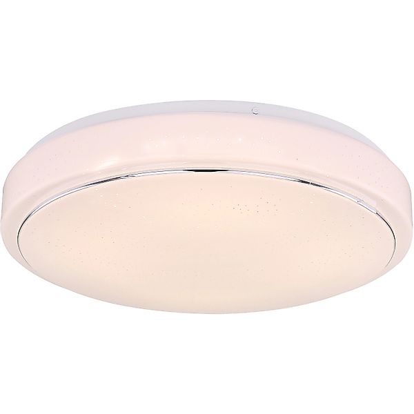 Globo LED-Deckenleuchte Kalle Metall Weiß günstig online kaufen