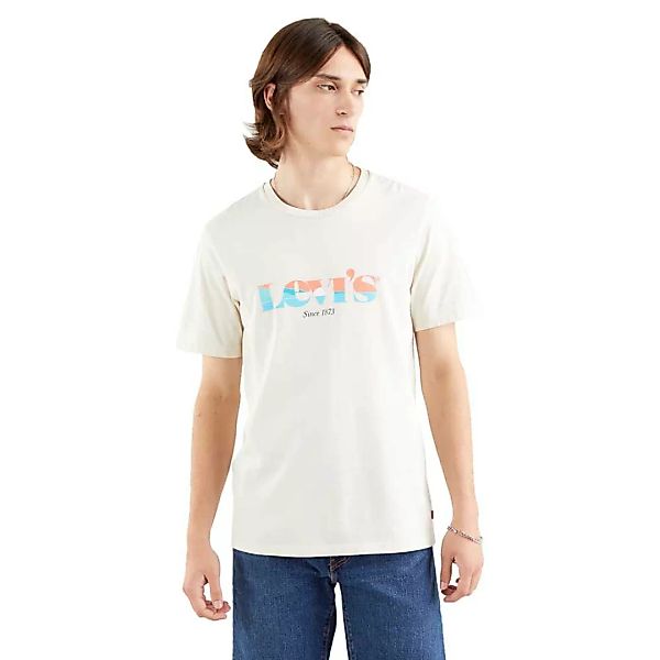 Levi's – T-Shirt im Modern-Vintage-Design in Hellbeige mit Logo-Neutral günstig online kaufen
