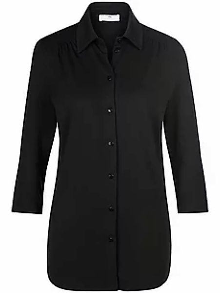 Jersey-Bluse 3/4-Arm Peter Hahn schwarz günstig online kaufen