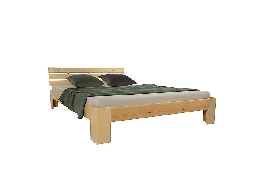 Homestyle4u Holzbett 90x200 120x200 140x200 160x200 180x200 Doppelbett Kopf günstig online kaufen