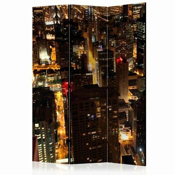 artgeist Paravent City by night - Chicago, USA [Room Dividers] mehrfarbig G günstig online kaufen