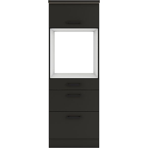 OPTIFIT Madrid420 Küchen-Geräteumbauschrank 60 cm Anthrazit Matt günstig online kaufen