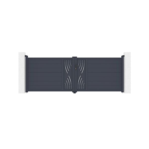 Casanoov Flügeltor 3 5 M Veleta H 120 Cm Aluminium & Hicker B200 Motorisier günstig online kaufen