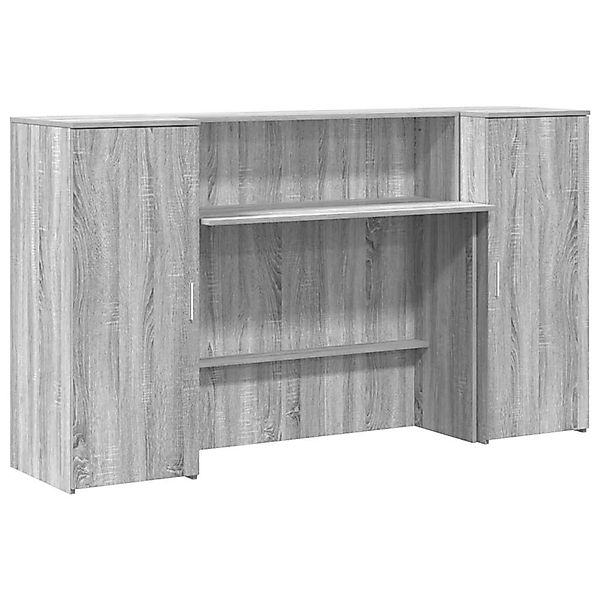 vidaXL Empfangstheke Grau Sonoma 180x50x103,5 cm Holzwerkstoff 3324210 günstig online kaufen