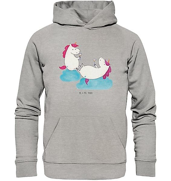 Mr. & Mrs. Panda Hoodie Einhorn Sekt Größe S - Heather Grey - Geschenk, Män günstig online kaufen