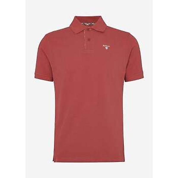 Barbour  T-Shirts & Poloshirts tartan pique polo shirt - red spice günstig online kaufen