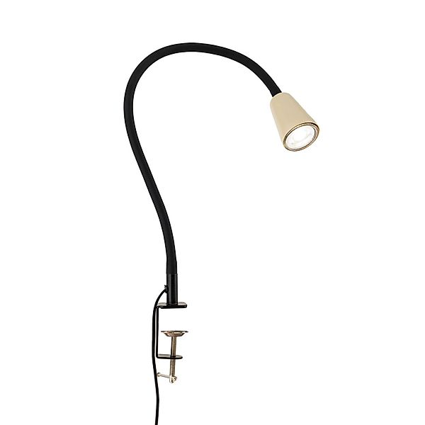 Orion Leuchten Klemmleuchte Dotty 65cm 1 x GU10 Schwarz Beige günstig online kaufen