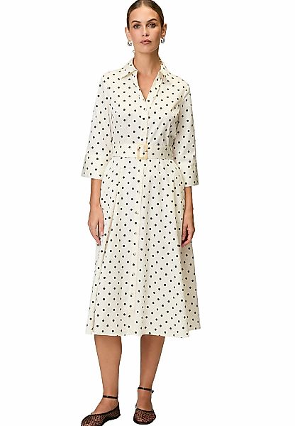 Zero Midikleid "zero Damen Sommerkleid Midikleid mit Punkten", Gürtel günstig online kaufen