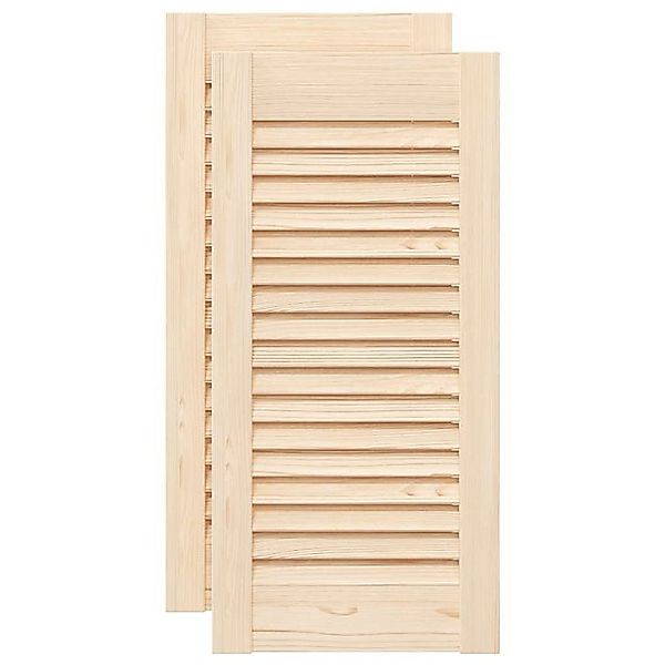 vidaXL Mehrzweckschrank Schranktüren Lamellen-Design 2 Stk 61,5x29,5cm Mass günstig online kaufen