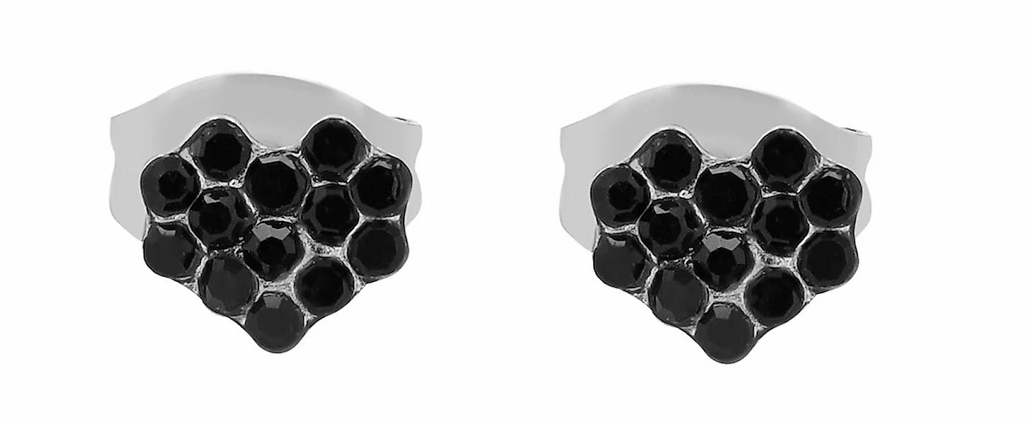 Adelia´s Paar Ohrhänger "Damen Ohrringe – Ohrstecker aus Edelstahl mit Stra günstig online kaufen