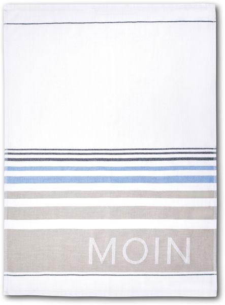 Dyckhoff Geschirrtuch "Moin" 100% Baumwolle, saugfähig, 50 x 70 cm günstig online kaufen
