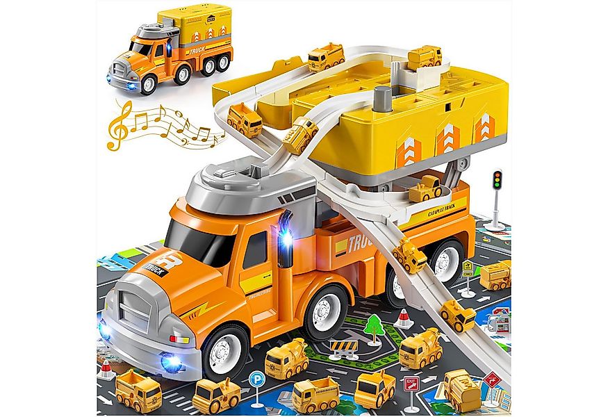 TEMI Spielzeug-Auto Auto Abenteuer Spielzeug Auto Träger Spielzeug mit 8 Mi günstig online kaufen