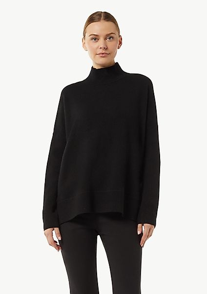 comma Longpullover Strickpullover Strickpullover mit Stehkragen günstig online kaufen