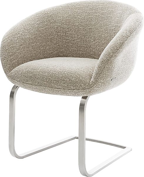 DELIFE Polsterstuhl Vinka-Flex, mit Armlehnen Freischwinger günstig online kaufen
