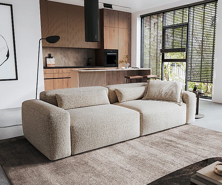 Big-Sofa Freestyle Pure 280x110 cm Webstoff Soft Beige günstig online kaufen