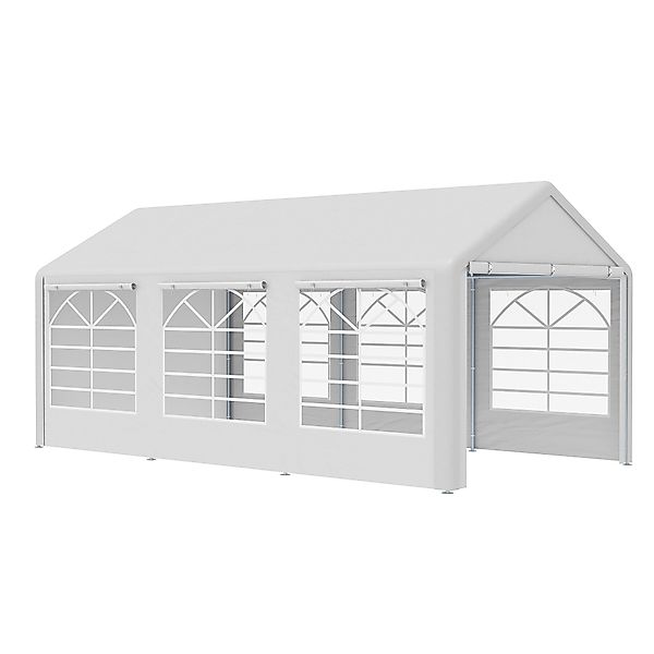 Outsunny Pavillon Gartenpavillon, Wasserdicht, mit 4 günstig online kaufen