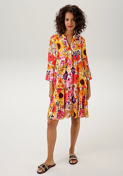 Aniston CASUAL Tunikakleid mit farbenfrohem, großflächigem günstig online kaufen