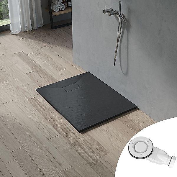 AQUALAVOS Duschwanne Duschwanne Schwarz Duschtasse flachem günstig online kaufen