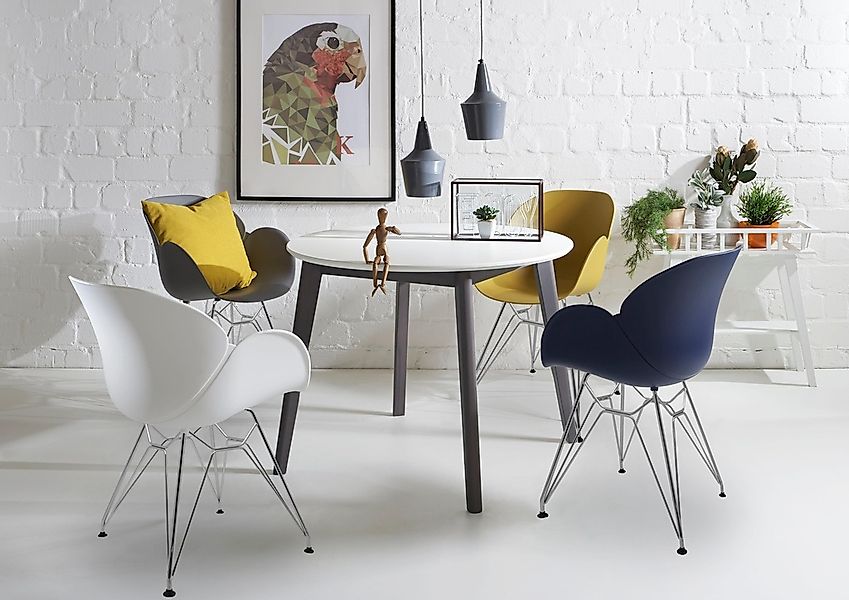 NIEHOFF SITZMÖBEL Schalenstuhl "SUSHI" (Set) 4 Stk.4er set mit Trapezgestel günstig online kaufen