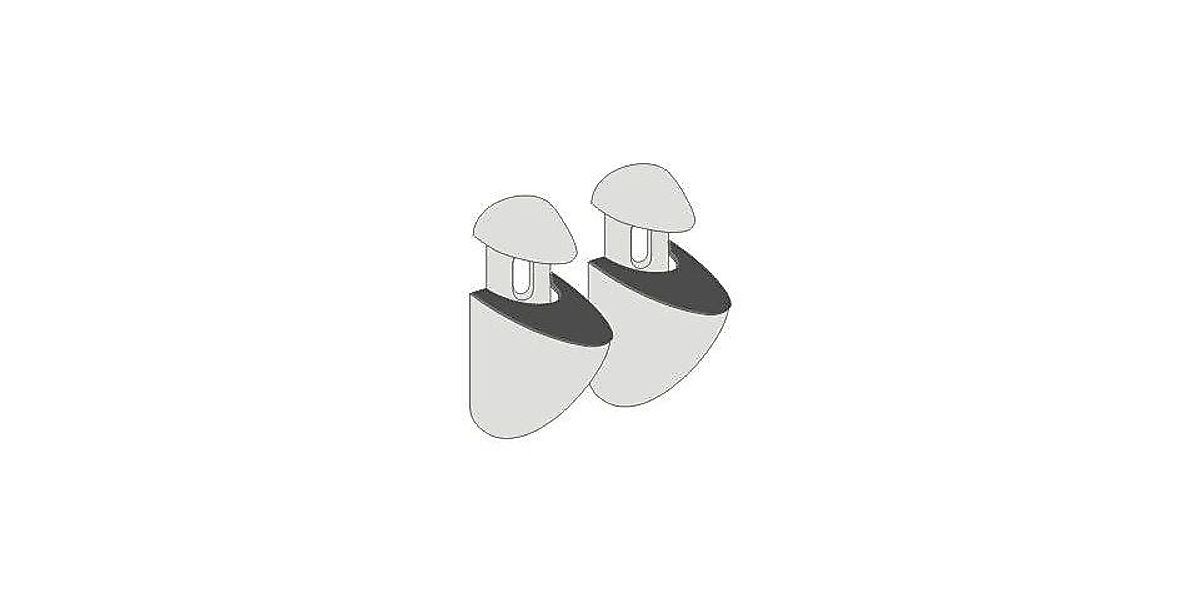 Dolle Wandregalhalter Dolle Metallclip-Set Jam-Set, Silber, günstig online kaufen