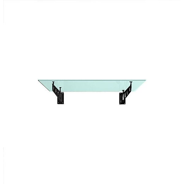 Glaszentrum Hagen S 150x90 cm Glasvordach inkl. Halter Ral7016 Milchglas günstig online kaufen