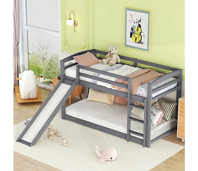 TavilaEcon Etagenbett Kinderbett Jugendbett, Massivholzrahmen, einfache Mon günstig online kaufen