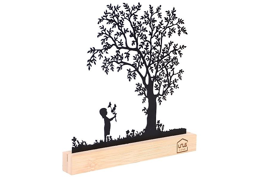 UNUS HOME Dekofigur Aufsteller Baum mit Kindern auf einer Schaukel (21cm br günstig online kaufen