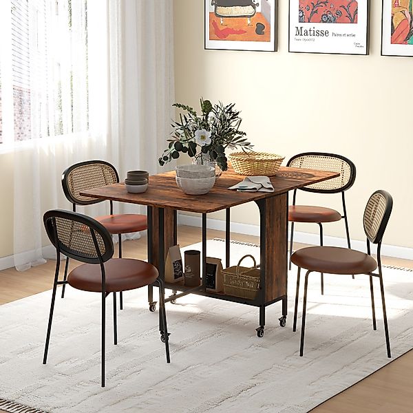 HOMCOM Klapptisch klein, 130 x 80 x 74 cm, Küchentisch klappbar, Klapptisch günstig online kaufen