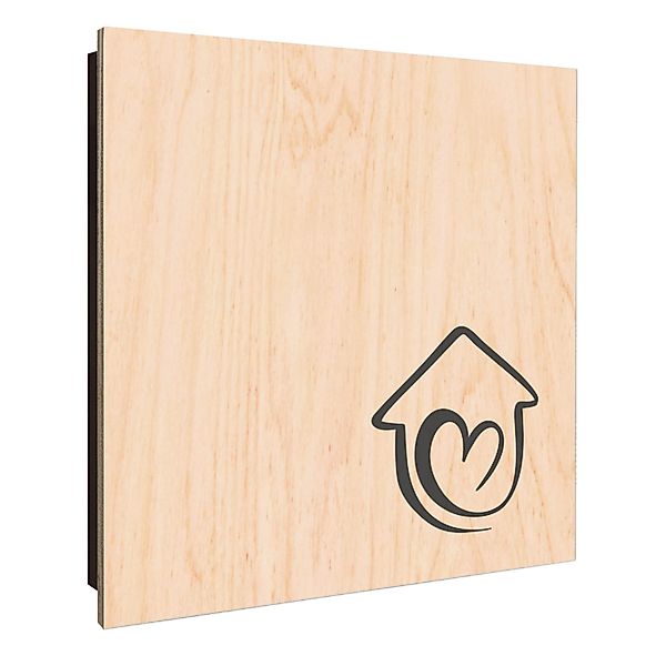 Banjado Großer Schlüsselkasten Holz 30x30cm Schwarz Scharnier Links 50 Hake günstig online kaufen