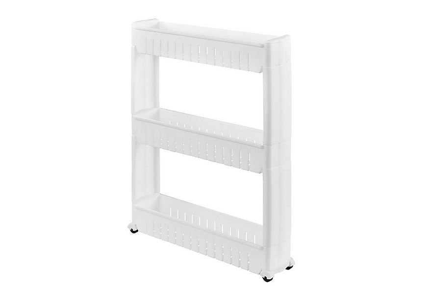 en.casa Regalwagen, Rollregal Küchenregal Allzweckwagen 72x12x54,5cm Weiß günstig online kaufen