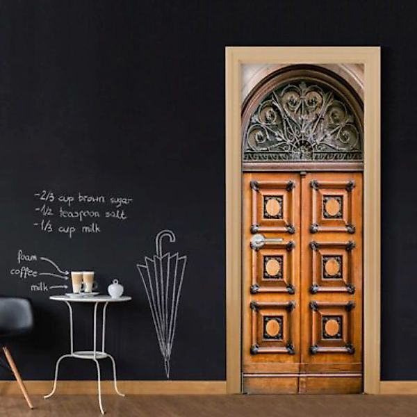 artgeist Türtapete Antique Doors braun Gr. 90 x 210 günstig online kaufen