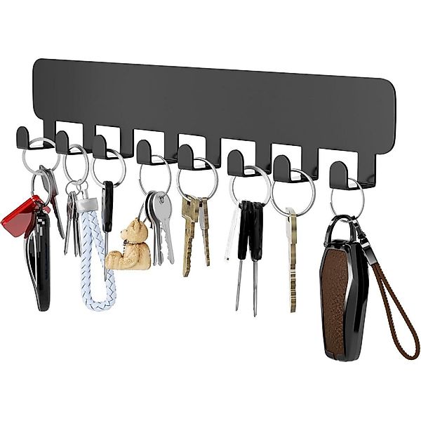 LuxusKollektion Küchenorganizer-Set Schlüsselbrett Organizer Wandschwarz 8 günstig online kaufen