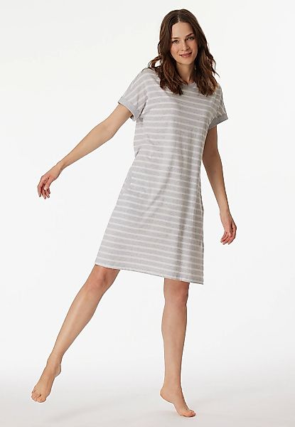 Schiesser Nachthemd "Casual Essentials" Seitennahttaschen mit garngefärbten günstig online kaufen