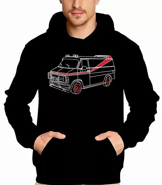 coole-fun-t-shirts Hoodie A-TEAM Van Bus Hoodie Sweatshirt mit Kapuze Schwa günstig online kaufen