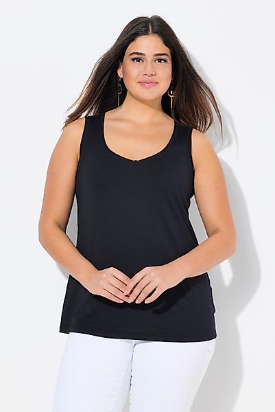 Ulla Popken Longtop Top Modalmix Herzausschnitt günstig online kaufen